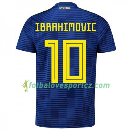 Švédsko Ibrahimovic 10 Venkovní MS 2018 - Fotbalové Dresy (S/S) Švédsko Ibrahimovic 10 Venkovní MS 2018 - Fotbalové Dresy (S/S)